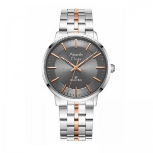 Alexandre Christie AC 8692 Silver Grey Rosegold Man MHBTRDGRG